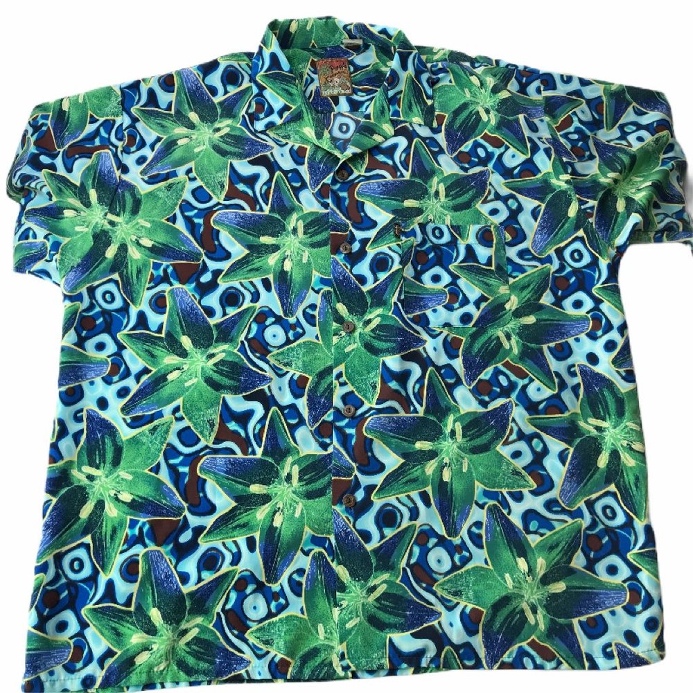 Pineapple Connection Hawaiian Button Shirt XL
